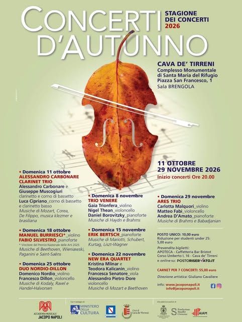 Poster for Concerti d'Autunno - Stagione dei Concerti 2026