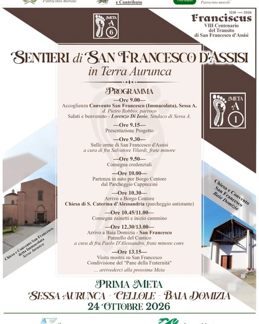Plakat von Sentieri di San Francesco in Terra Aurunca