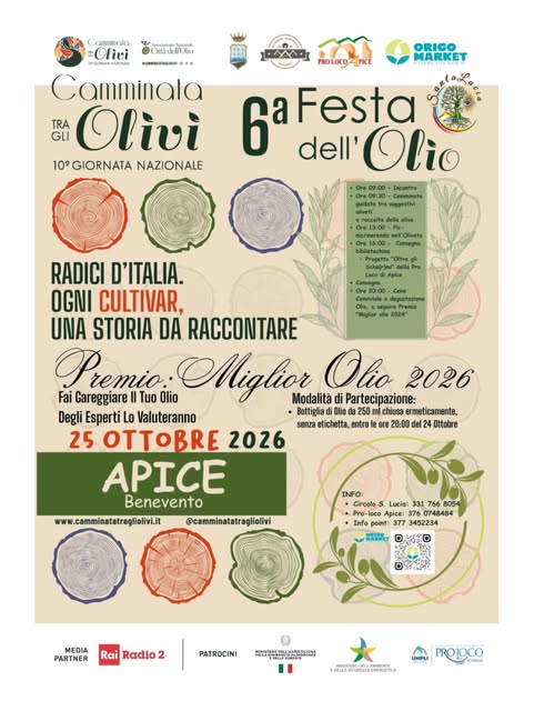 Plakat von Camminata tra gli Olivi & 6ª Festa dell'Olio