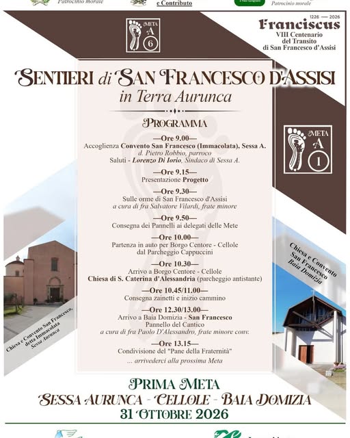 Plakat von Sentieri di San Francesco in Terra Aurunca