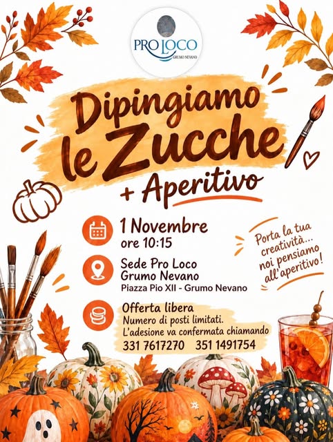 Plakat von Dipingiamo le Zucche + Aperitivo