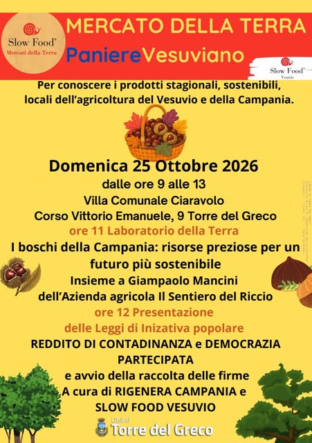 Poster for Mercato della Terra - Paniere Vesuviano
