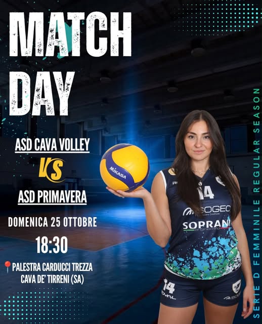 Locandina di ASD CAVA VOLLEY vs ASD PRIMAVERA