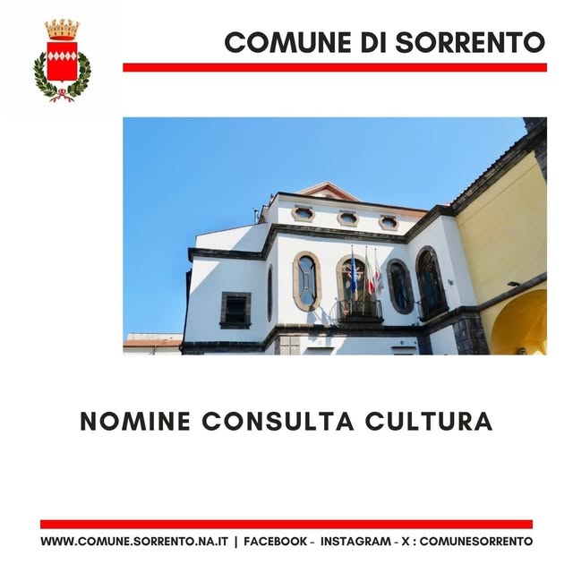 Locandina di Nomine Consulta Cultura
