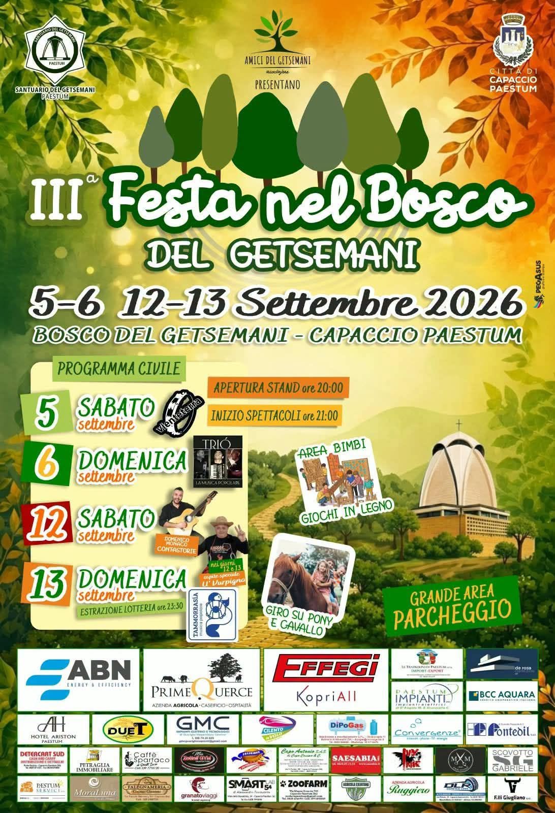 Poster for IIIª Festa nel Bosco del Getsemani