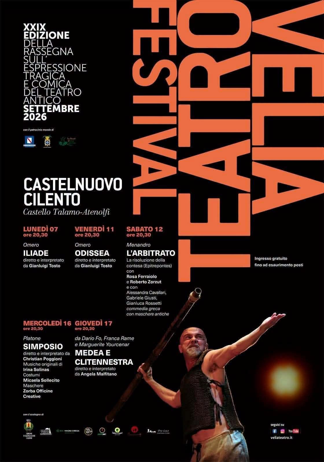 Poster for XXIX EDIZIONE DELLA RASSEGNA SULL'ESPRESSIONE TRAGICA E COMICA DEL TEATRO ANTICO