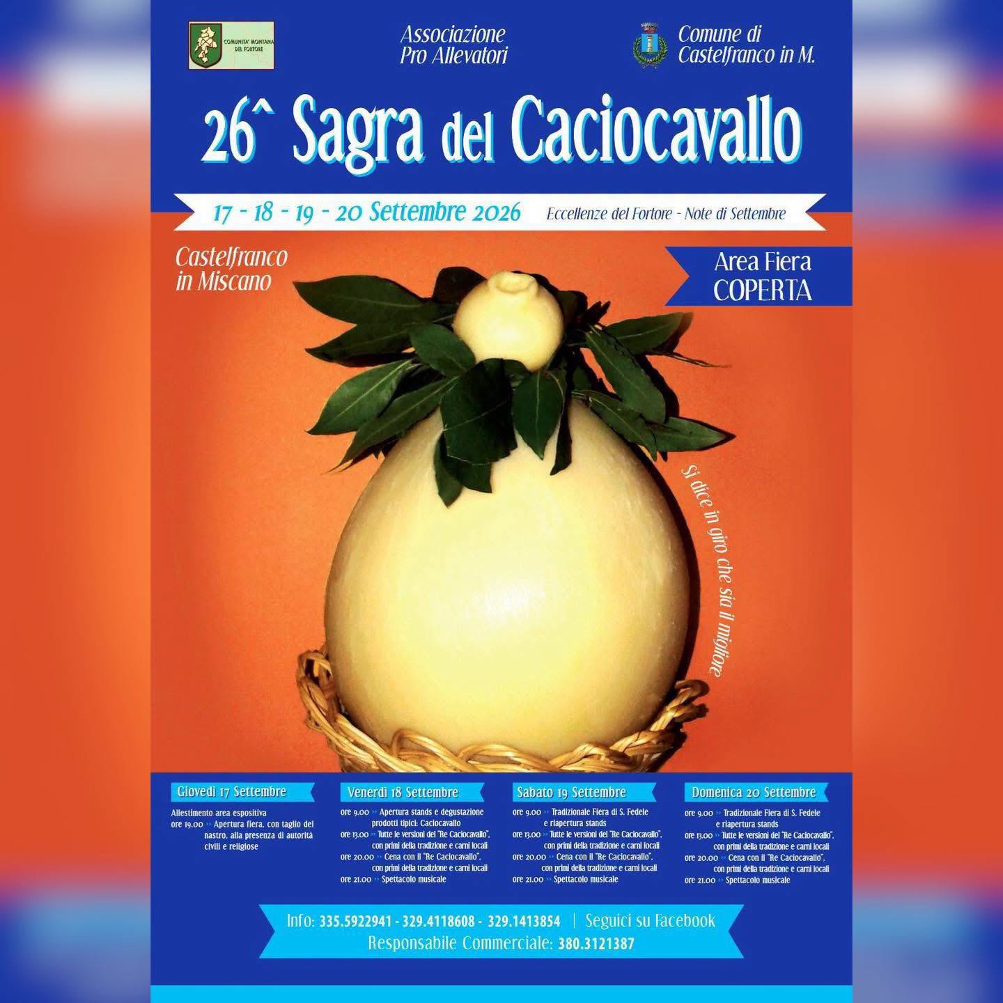 Plakat von 26^ Sagra del Caciocavallo