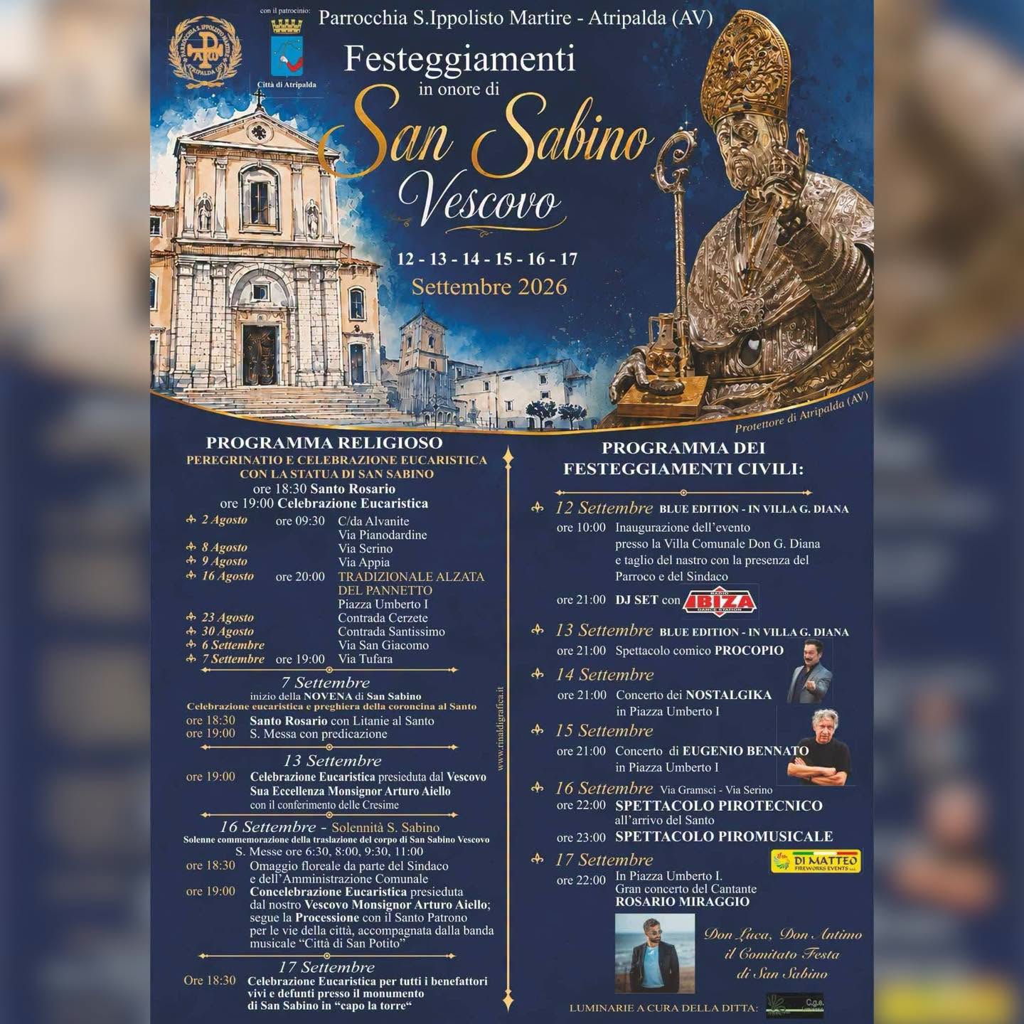 Poster for Festeggiamenti in onore di San Sabino Vescovo
