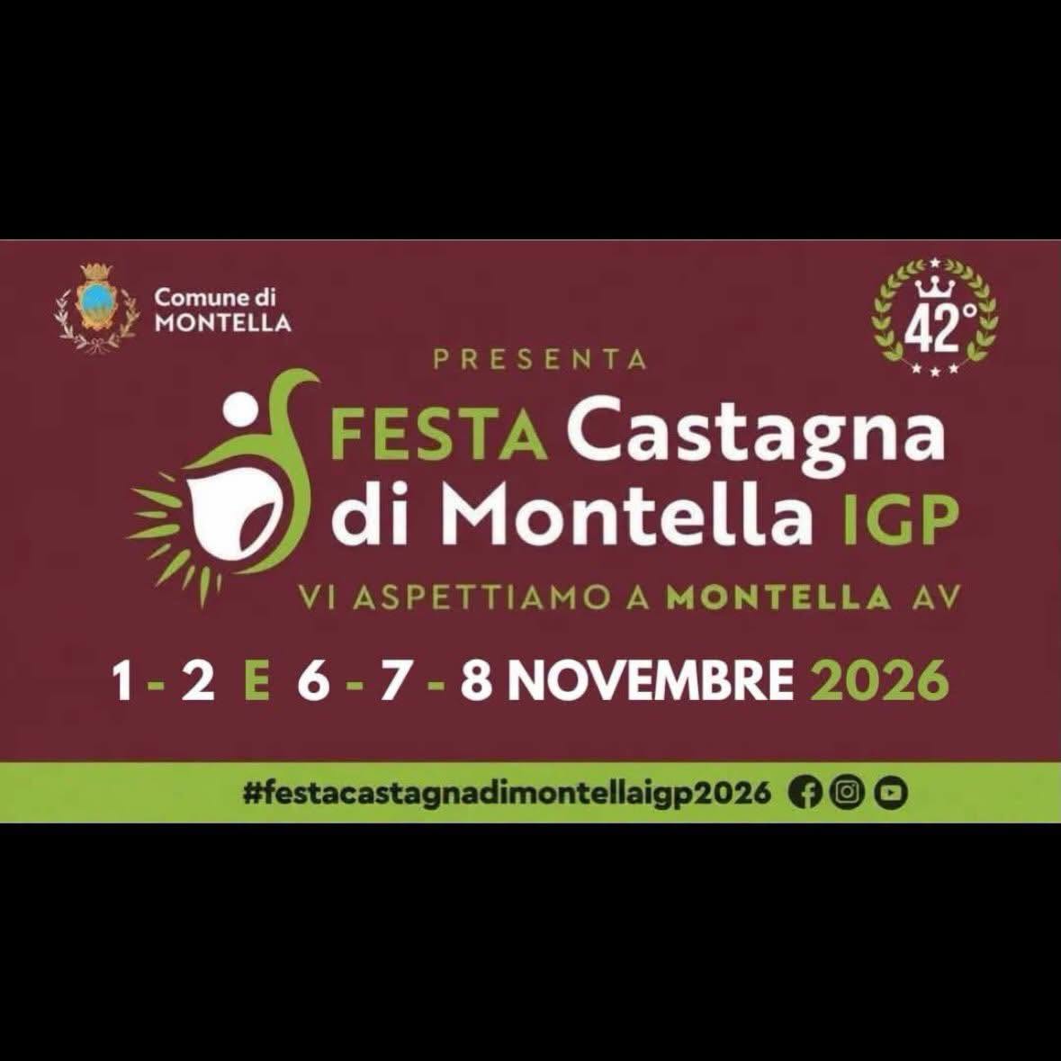 Poster for 42ª Festa della Castagna di Montella IGP 2026