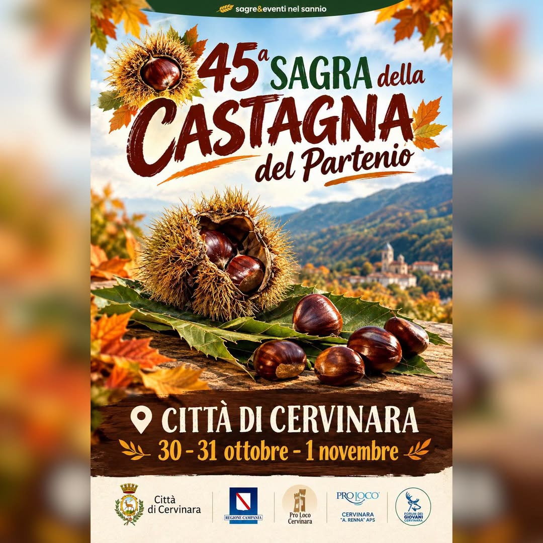 Locandina di 45ª Sagra della Castagna del Partenio