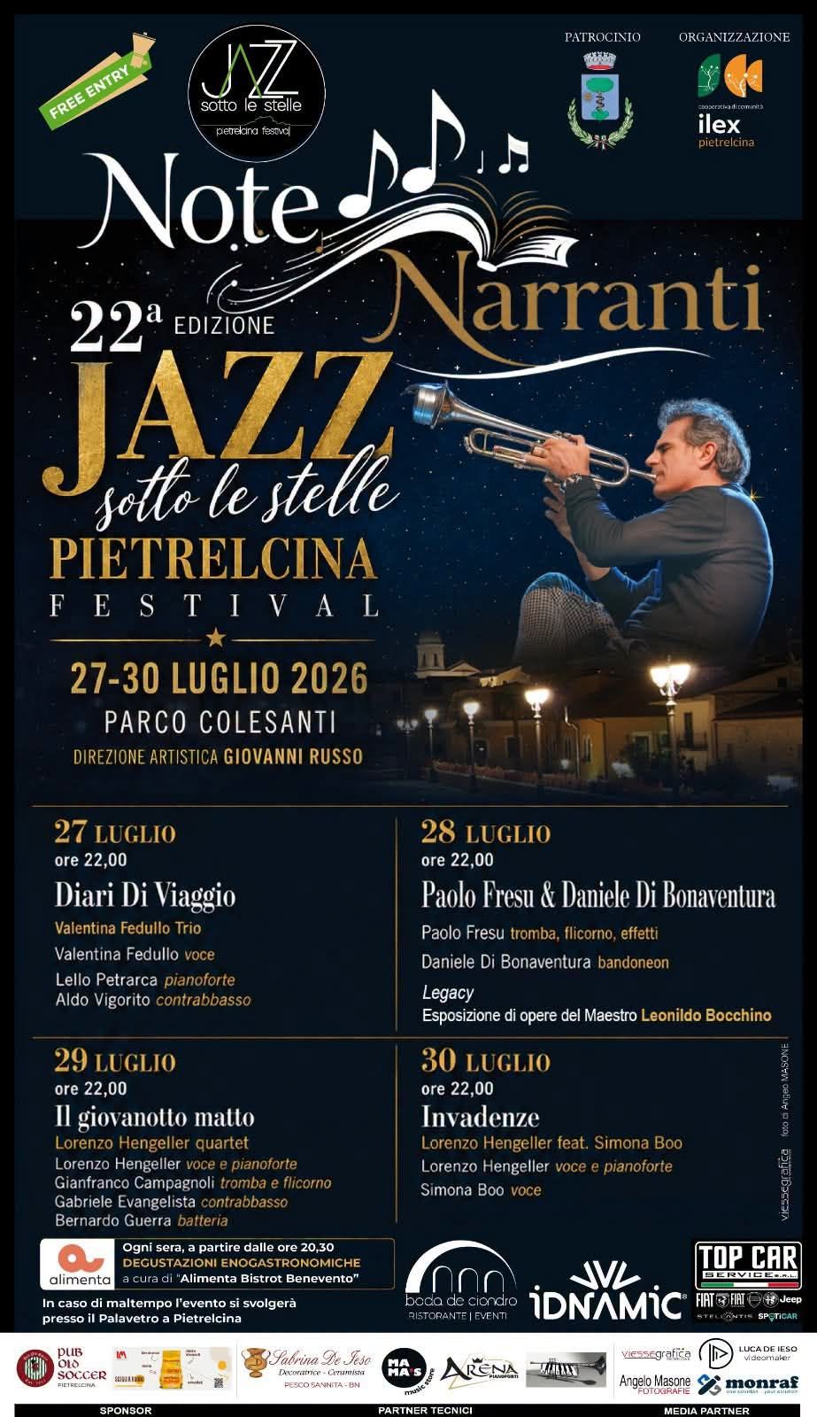 Locandina di Jazz sotto le stelle - Pietrelcina Festival