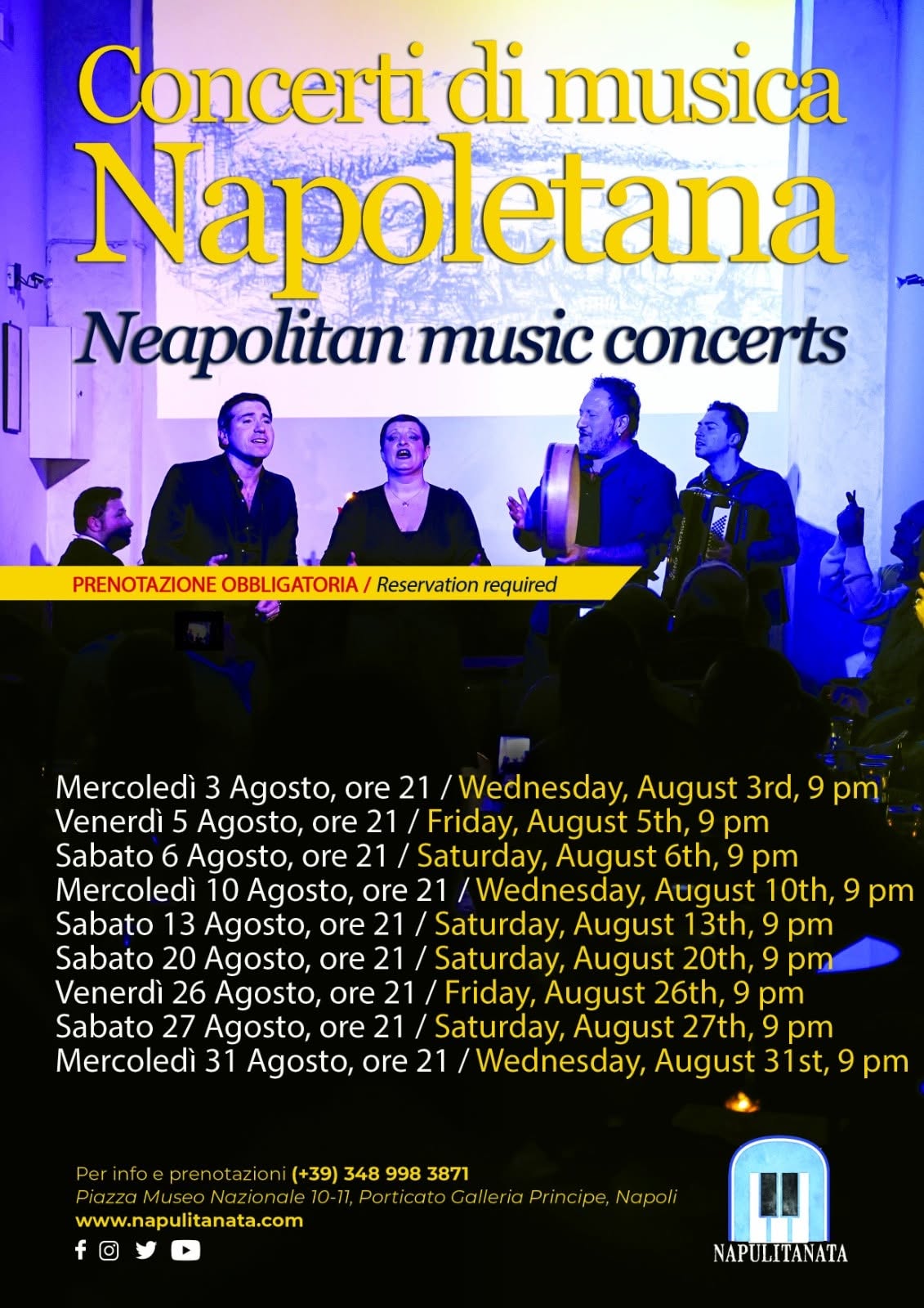 Locandina di Concerti di musica Napoletana