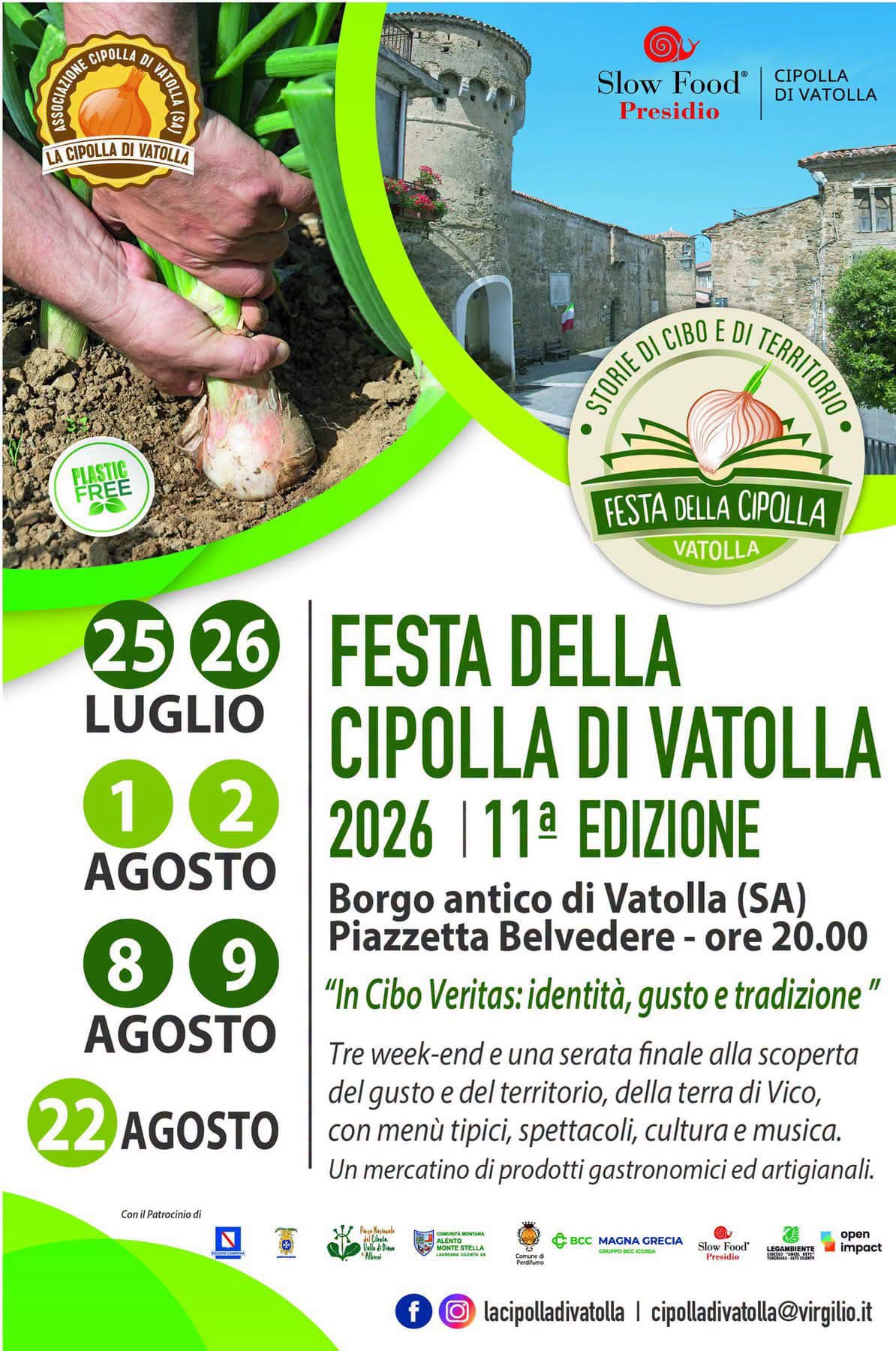 Locandina di XI Edizione Festa della Cipolla di Vatolla 2026 - In Cibus Veritas